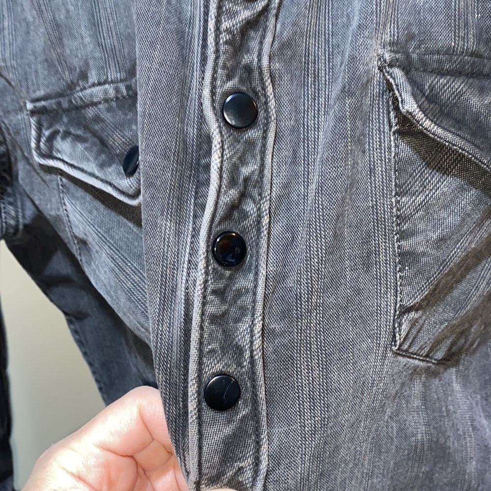 Rogue black denim rugged long sleeve shirt - Picture 8 of 11